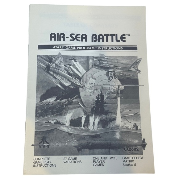 Air-Sea Battle Atari 2600 Video Game CX2602 Red Box 1987 1988 - Picture 8 of 9